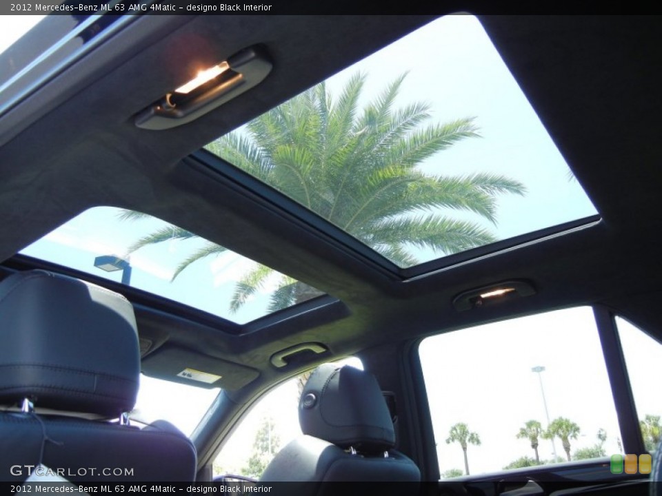 designo Black Interior Sunroof for the 2012 Mercedes-Benz ML 63 AMG 4Matic #65591903