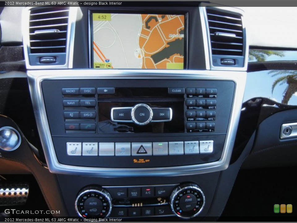 designo Black Interior Navigation for the 2012 Mercedes-Benz ML 63 AMG 4Matic #65591948