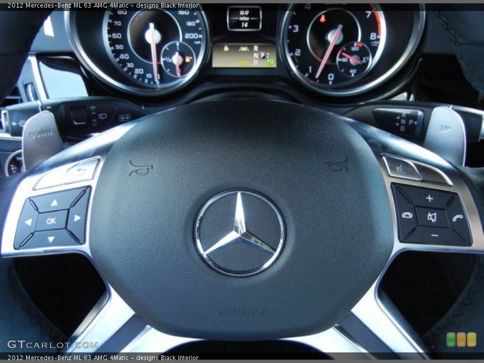 designo Black Interior Controls for the 2012 Mercedes-Benz ML 63 AMG 4Matic #65591987