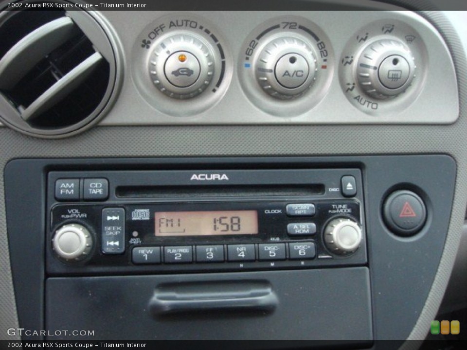 Titanium Interior Controls for the 2002 Acura RSX Sports Coupe #65592383
