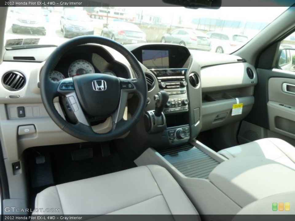 Gray Interior Prime Interior for the 2012 Honda Pilot EX-L 4WD #65594003