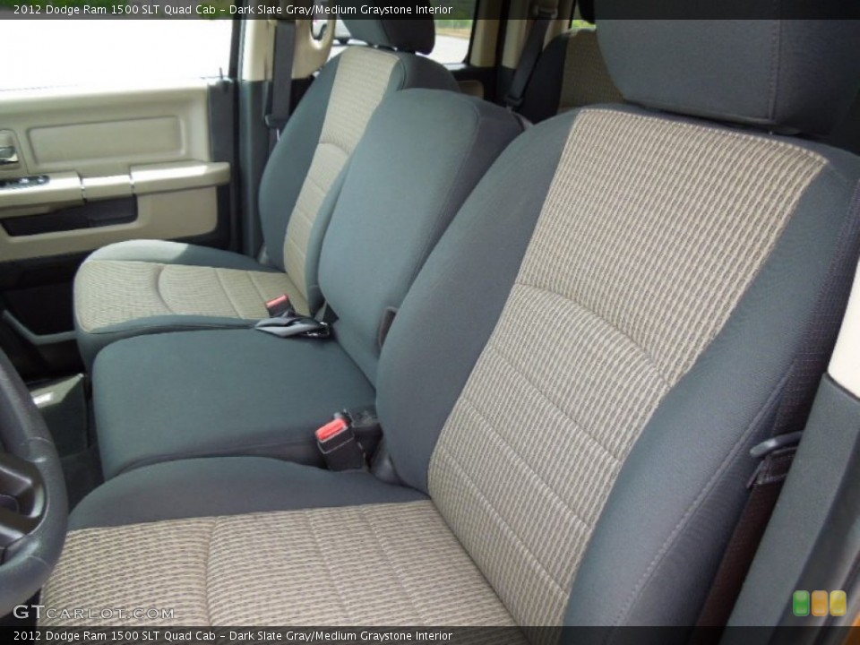 Dark Slate Gray/Medium Graystone Interior Photo for the 2012 Dodge Ram 1500 SLT Quad Cab #65594306