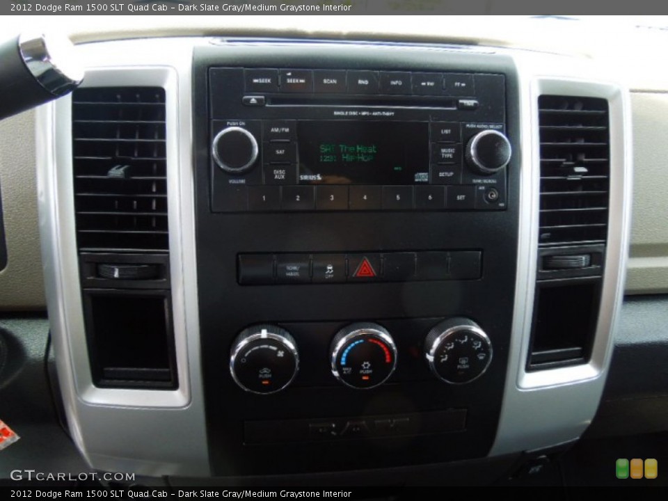 Dark Slate Gray/Medium Graystone Interior Controls for the 2012 Dodge Ram 1500 SLT Quad Cab #65594325