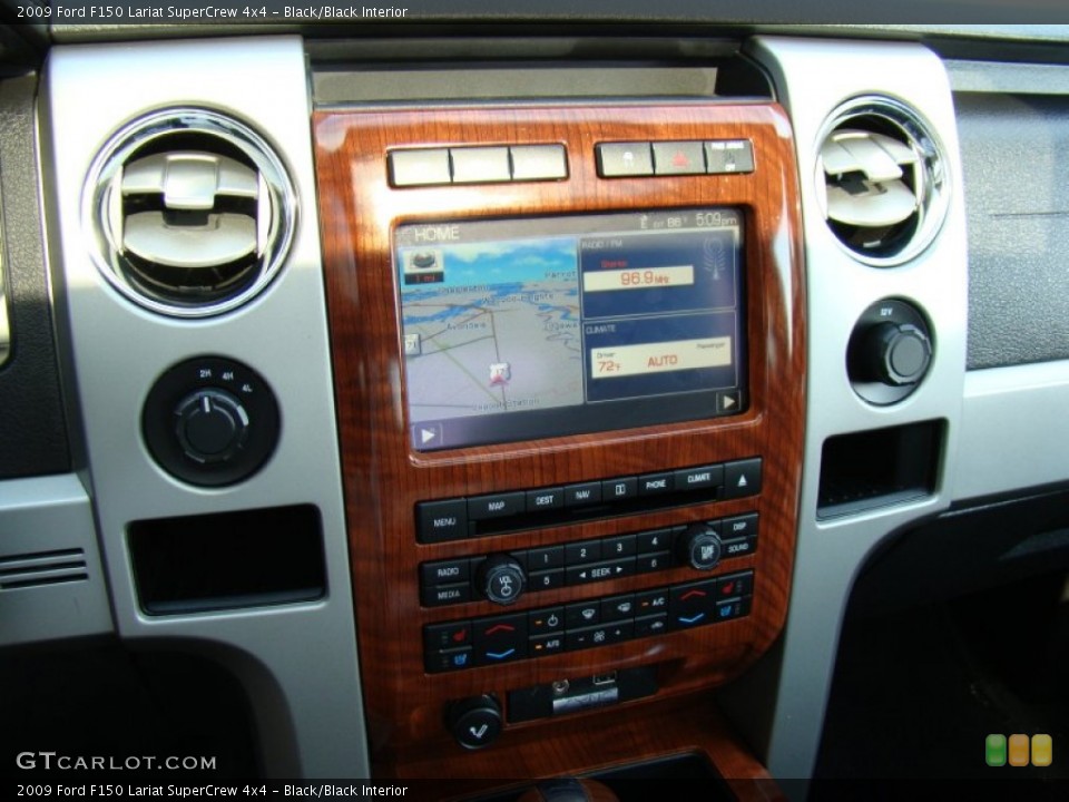 Black/Black Interior Controls for the 2009 Ford F150 Lariat SuperCrew 4x4 #65594420