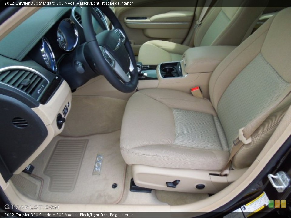 Black/Light Frost Beige Interior Photo for the 2012 Chrysler 300  #65595491