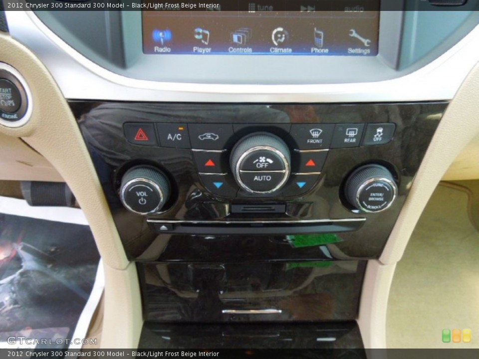 Black/Light Frost Beige Interior Controls for the 2012 Chrysler 300  #65595560