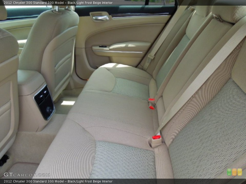 Black/Light Frost Beige Interior Rear Seat for the 2012 Chrysler 300  #65595602