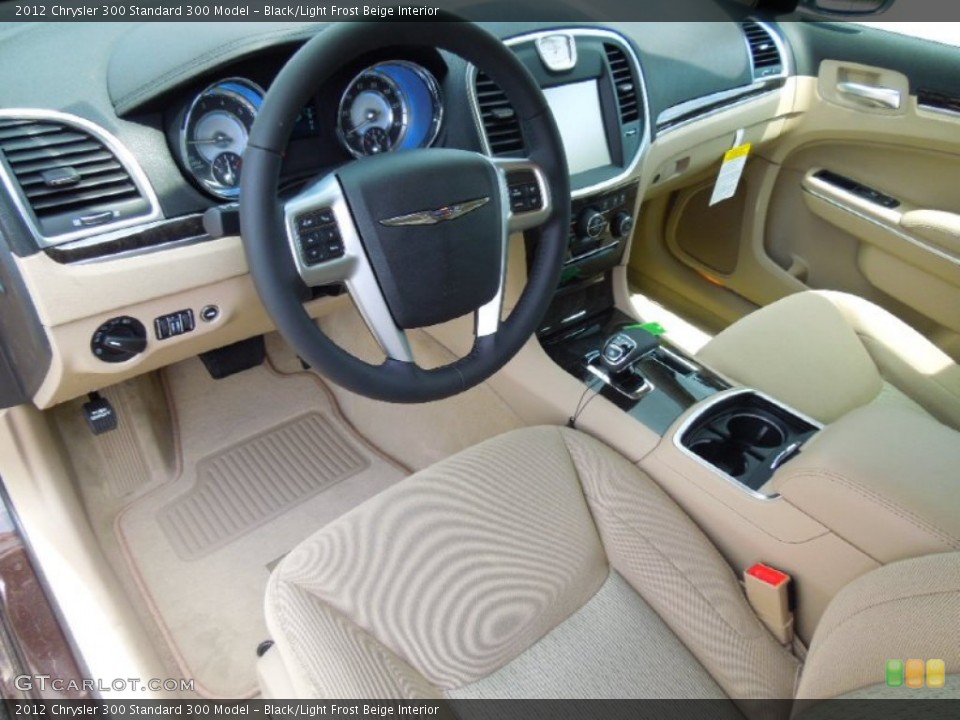 Black/Light Frost Beige Interior Prime Interior for the 2012 Chrysler 300  #65595683