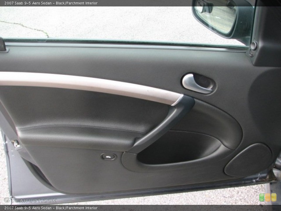 Black/Parchment Interior Door Panel for the 2007 Saab 9-5 Aero Sedan #65596685
