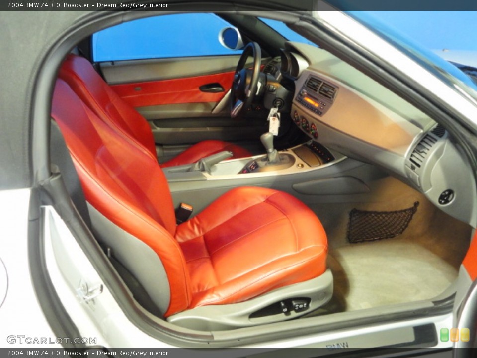 Dream Red/Grey 2004 BMW Z4 Interiors