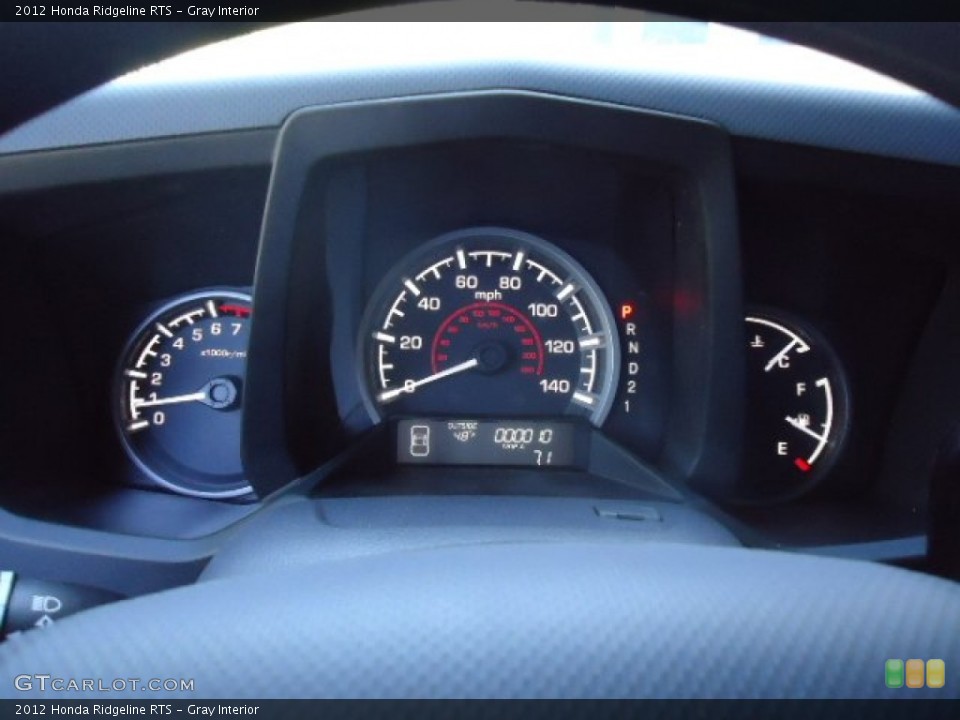 Gray Interior Gauges for the 2012 Honda Ridgeline RTS #65598377