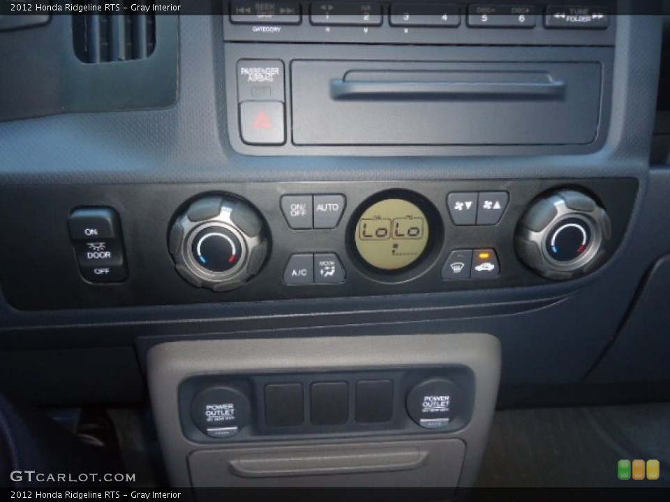Gray Interior Controls for the 2012 Honda Ridgeline RTS #65598419