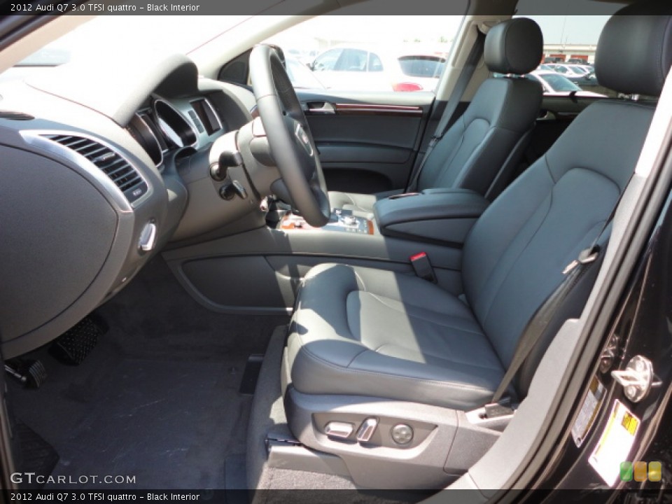 Black Interior Front Seat for the 2012 Audi Q7 3.0 TFSI quattro #65600147