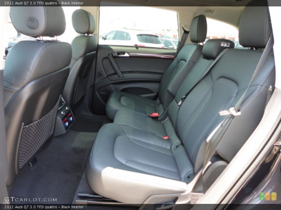 Black Interior Rear Seat for the 2012 Audi Q7 3.0 TFSI quattro #65600156