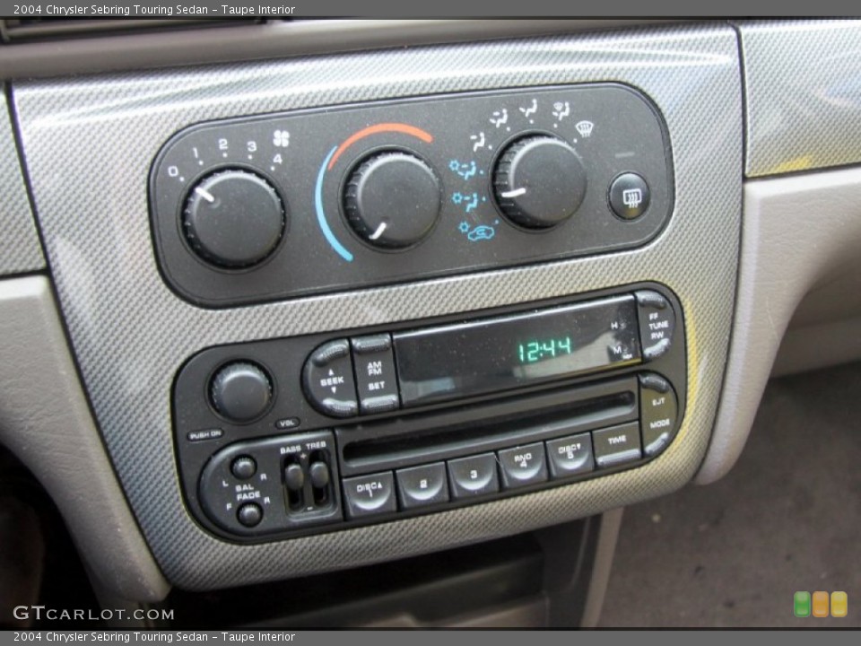 Taupe Interior Controls for the 2004 Chrysler Sebring Touring Sedan #65601998