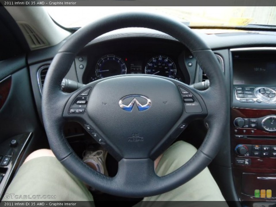 Graphite Interior Steering Wheel for the 2011 Infiniti EX 35 AWD #65603234