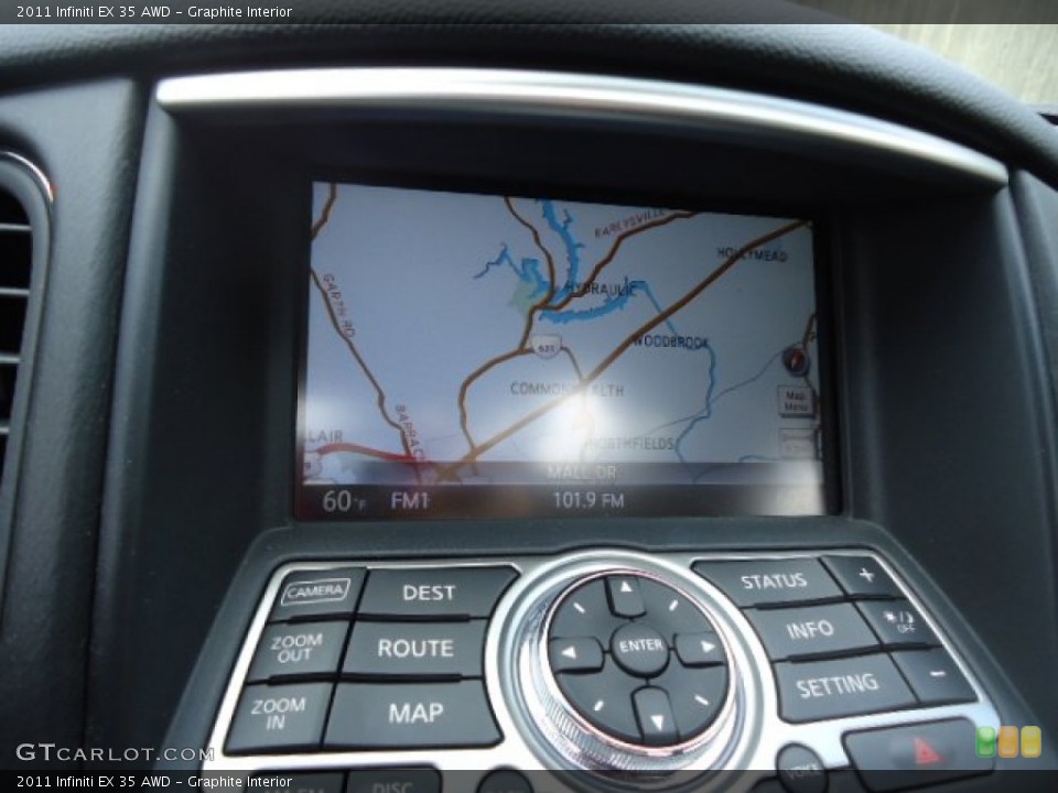 Graphite Interior Navigation for the 2011 Infiniti EX 35 AWD #65603252