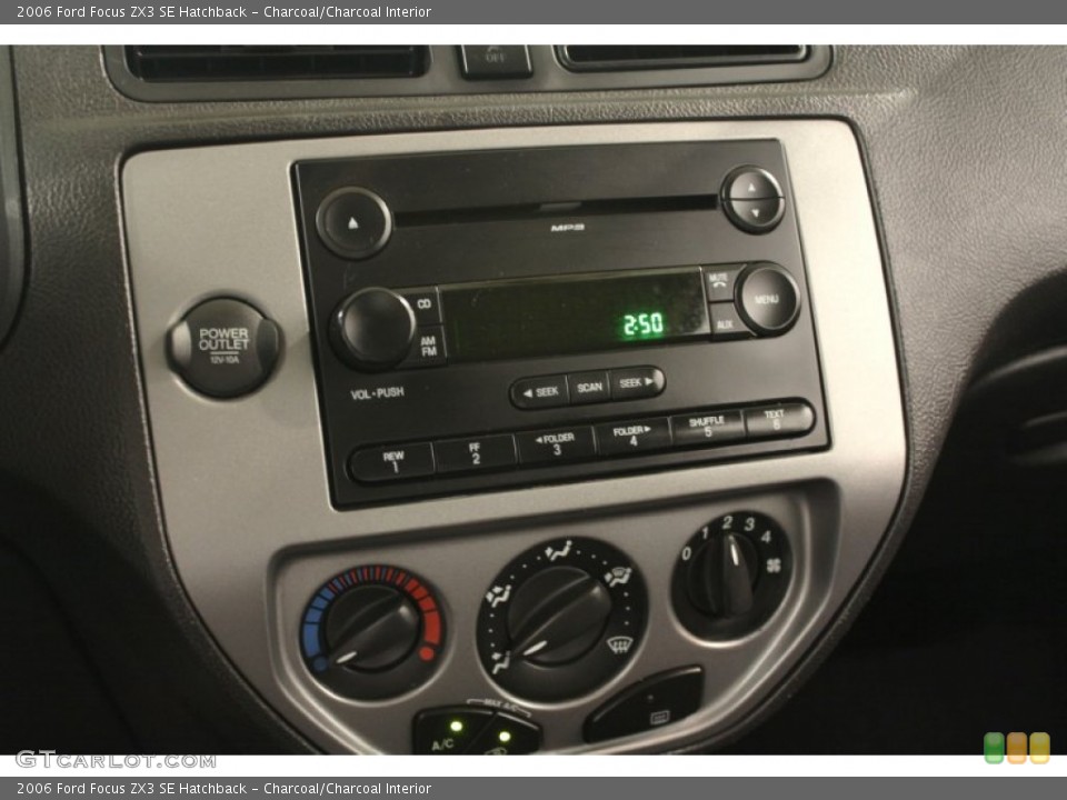 Charcoal/Charcoal Interior Audio System for the 2006 Ford Focus ZX3 SE Hatchback #65606693