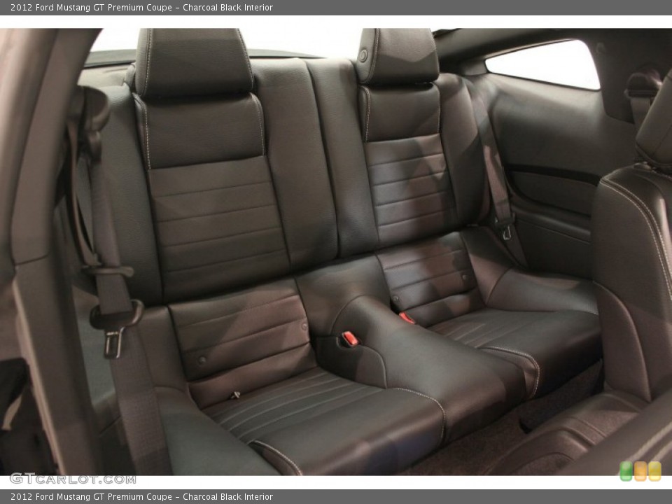 Charcoal Black Interior Rear Seat for the 2012 Ford Mustang GT Premium Coupe #65606771