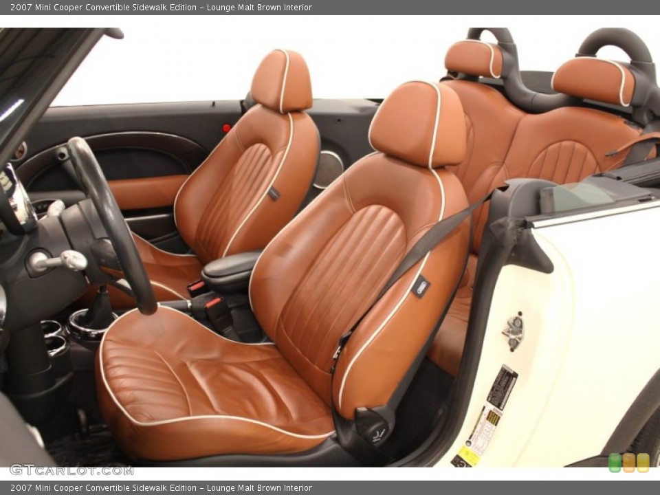 Lounge Malt Brown Interior Photo for the 2007 Mini Cooper Convertible Sidewalk Edition #65606900