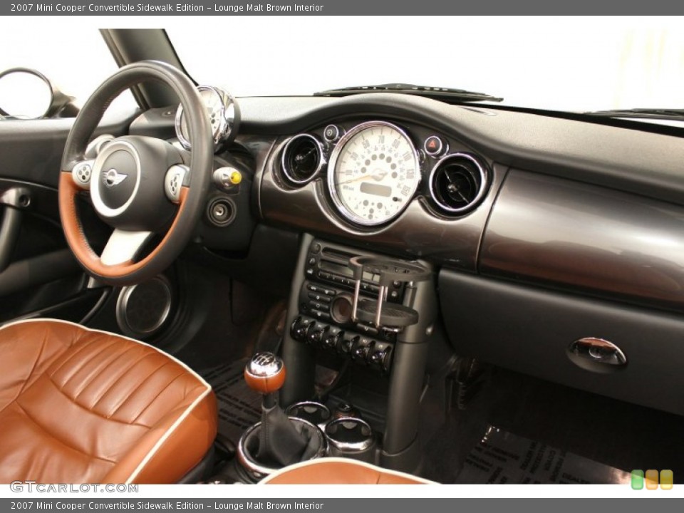 Lounge Malt Brown Interior Dashboard for the 2007 Mini Cooper Convertible Sidewalk Edition #65606924
