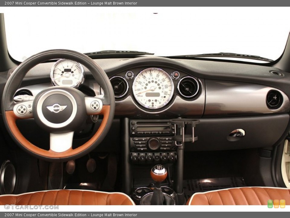 Lounge Malt Brown Interior Dashboard for the 2007 Mini Cooper Convertible Sidewalk Edition #65606936