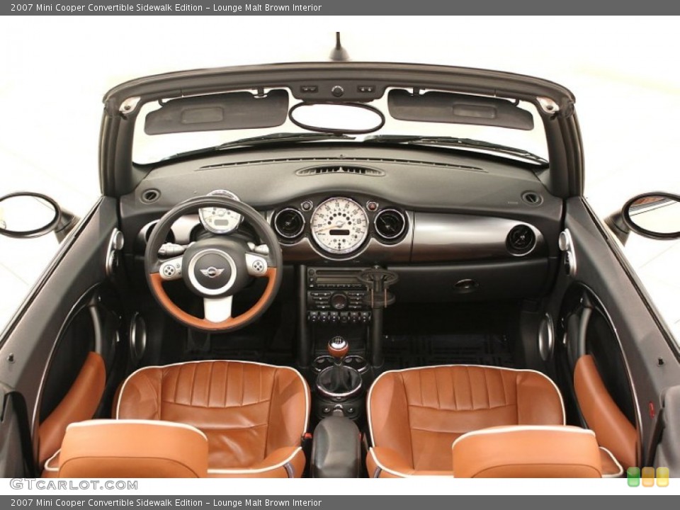 Lounge Malt Brown Interior Photo for the 2007 Mini Cooper Convertible Sidewalk Edition #65606942