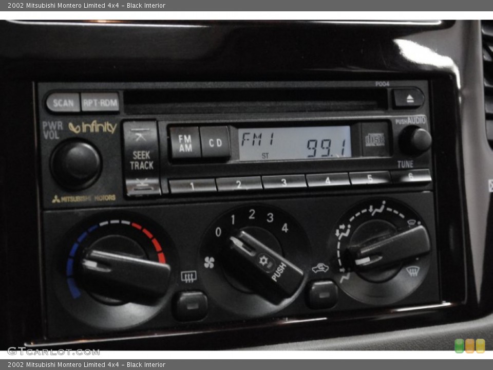Black Interior Audio System for the 2002 Mitsubishi Montero Limited 4x4 #65609179