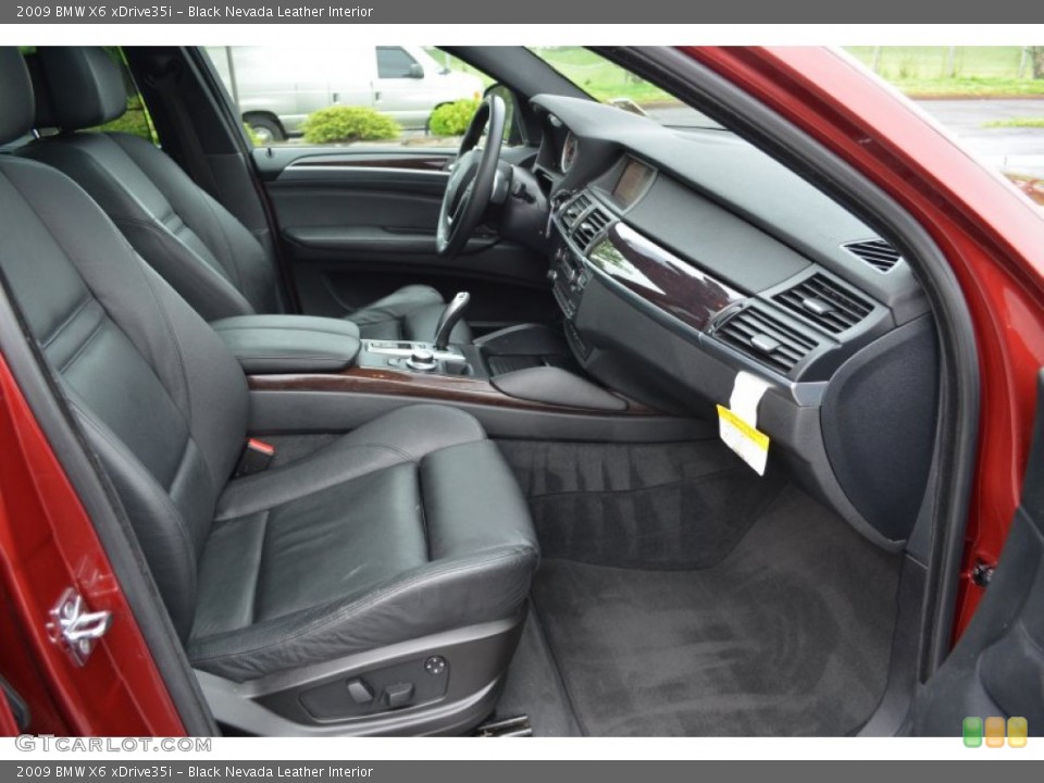 Black Nevada Leather Interior Photo for the 2009 BMW X6 xDrive35i #65616219