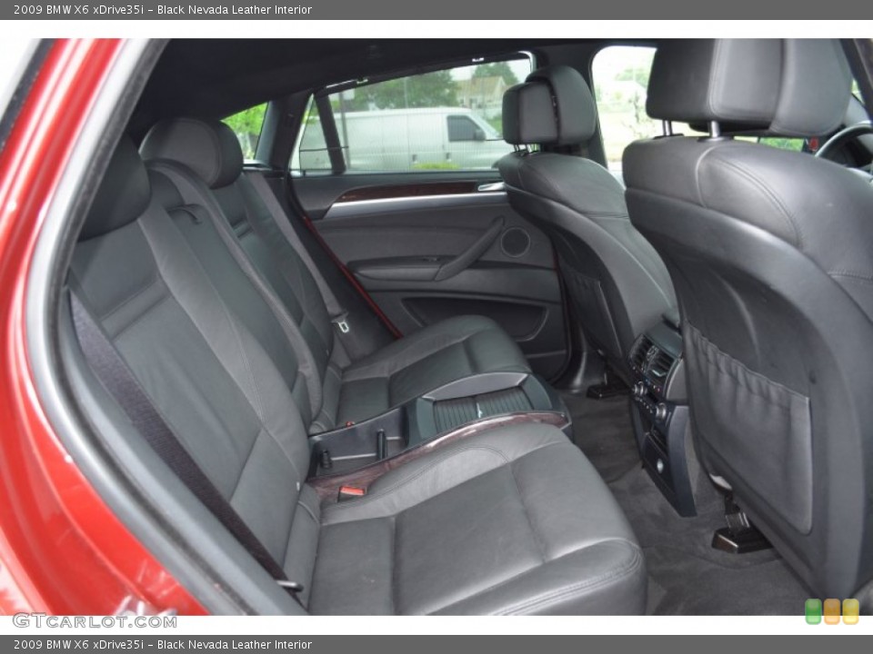 Black Nevada Leather Interior Rear Seat for the 2009 BMW X6 xDrive35i #65616228