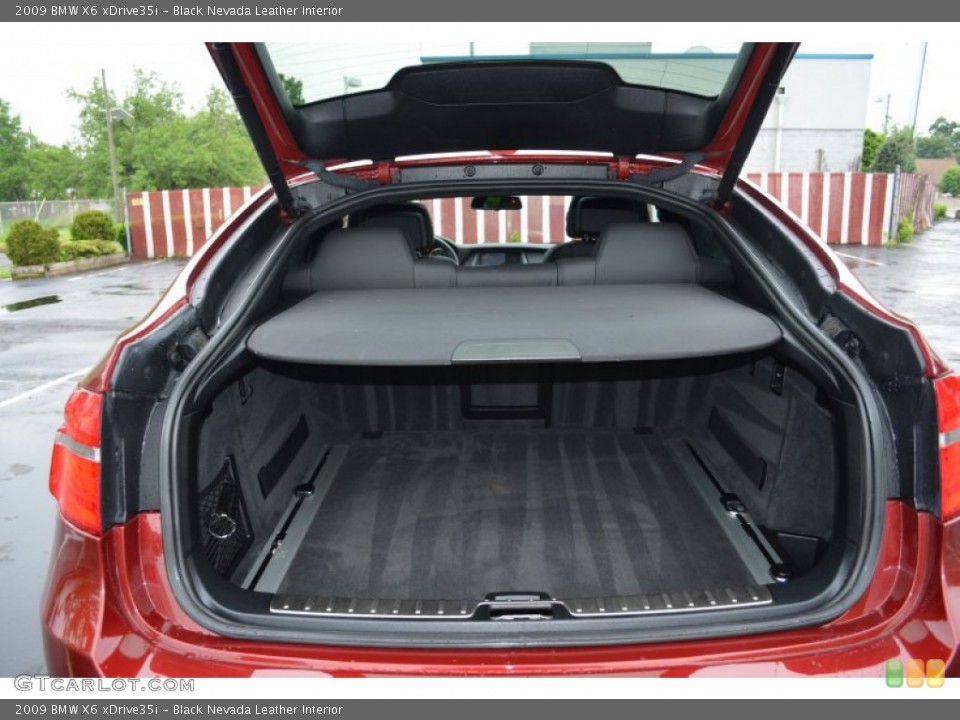 Black Nevada Leather Interior Trunk for the 2009 BMW X6 xDrive35i #65616269