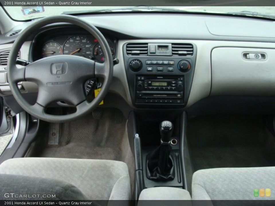 Quartz Gray Interior Dashboard for the 2001 Honda Accord LX Sedan #65617371