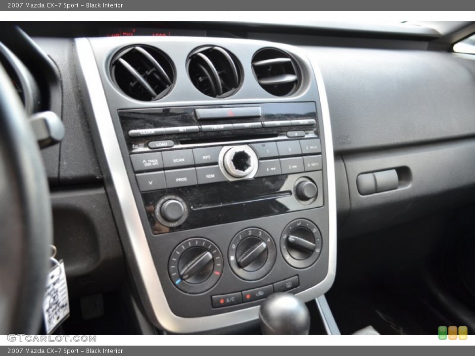 Black Interior Controls for the 2007 Mazda CX-7 Sport #65617967