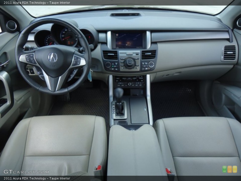 Taupe Interior Dashboard for the 2011 Acura RDX Technology #65618184