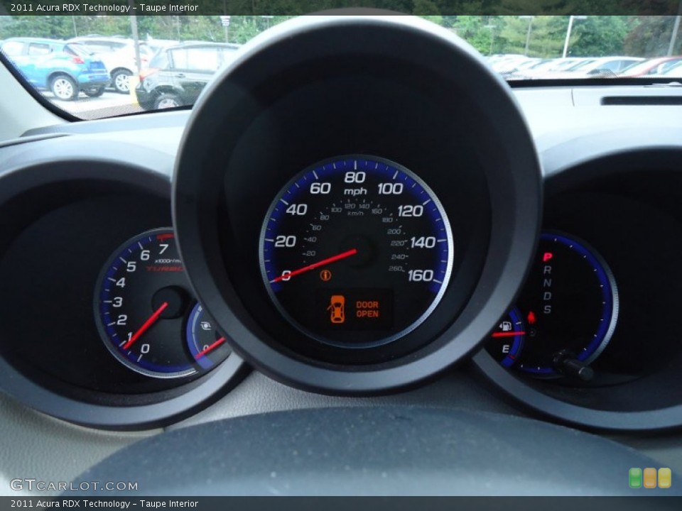 Taupe Interior Gauges for the 2011 Acura RDX Technology #65618256