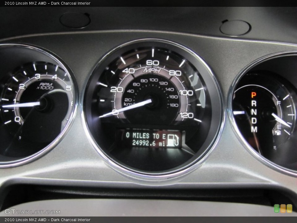 Dark Charcoal Interior Gauges for the 2010 Lincoln MKZ AWD #65618365