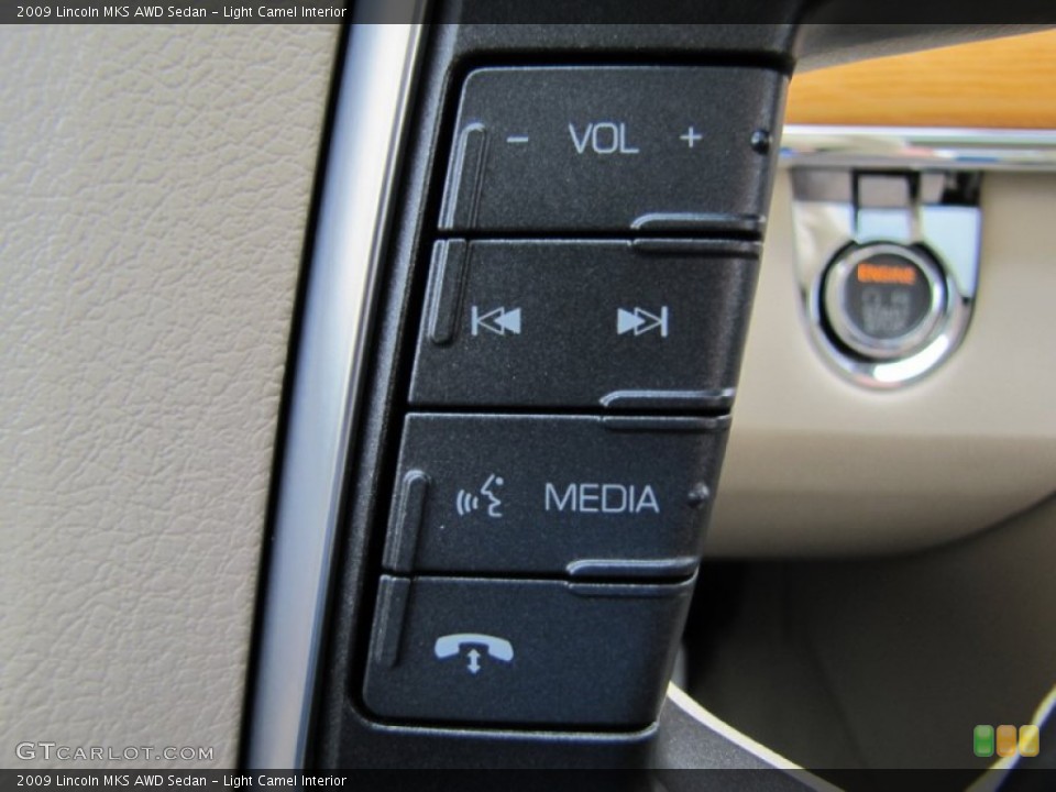 Light Camel Interior Controls for the 2009 Lincoln MKS AWD Sedan #65618682