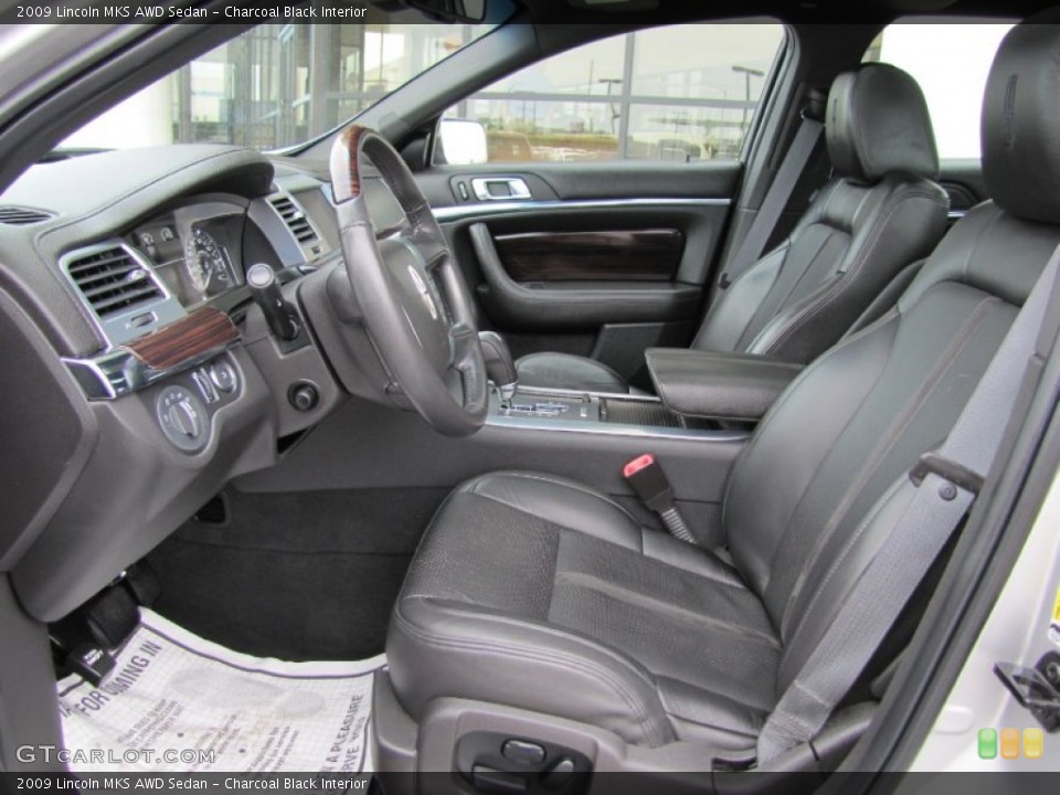 Charcoal Black Interior Photo for the 2009 Lincoln MKS AWD Sedan #65618934
