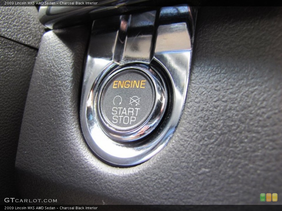 Charcoal Black Interior Controls for the 2009 Lincoln MKS AWD Sedan #65619018