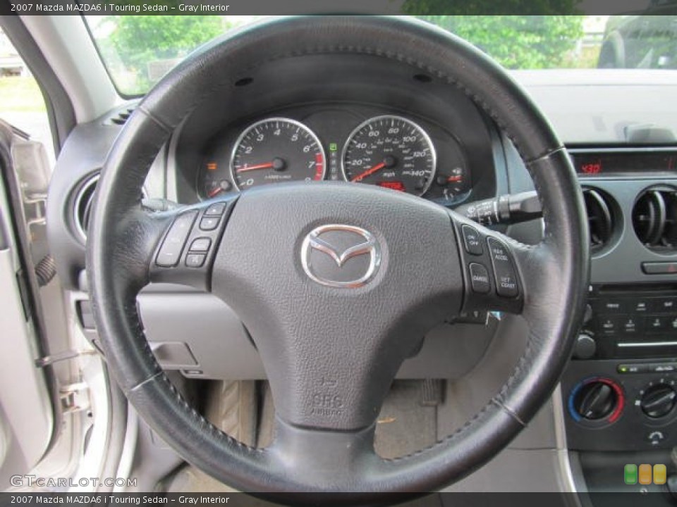Gray Interior Steering Wheel for the 2007 Mazda MAZDA6 i Touring Sedan #65623893