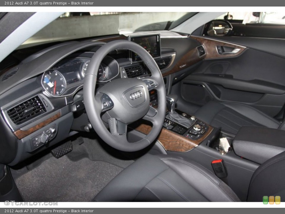 Black Interior Prime Interior for the 2012 Audi A7 3.0T quattro Prestige #65624382