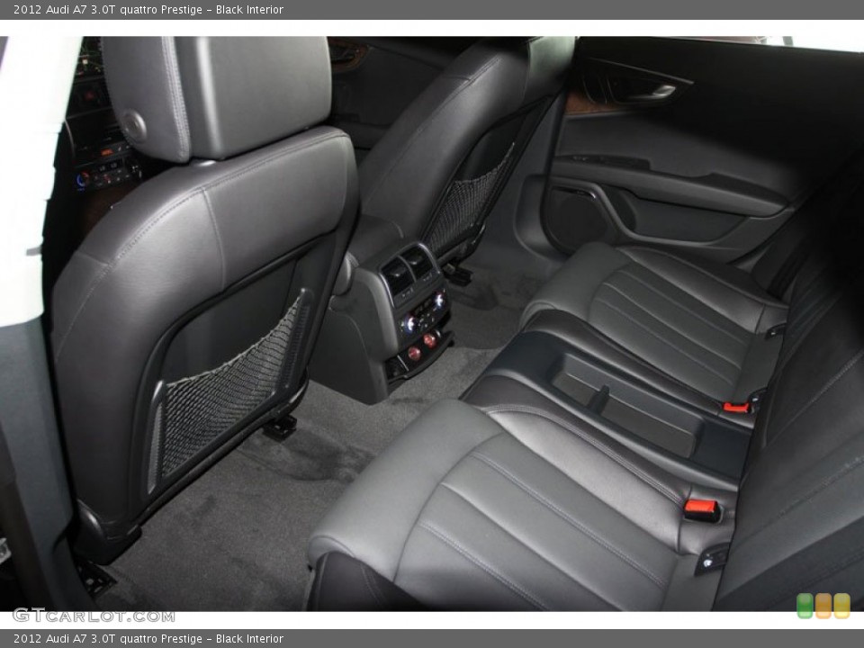 Black Interior Rear Seat for the 2012 Audi A7 3.0T quattro Prestige #65624403