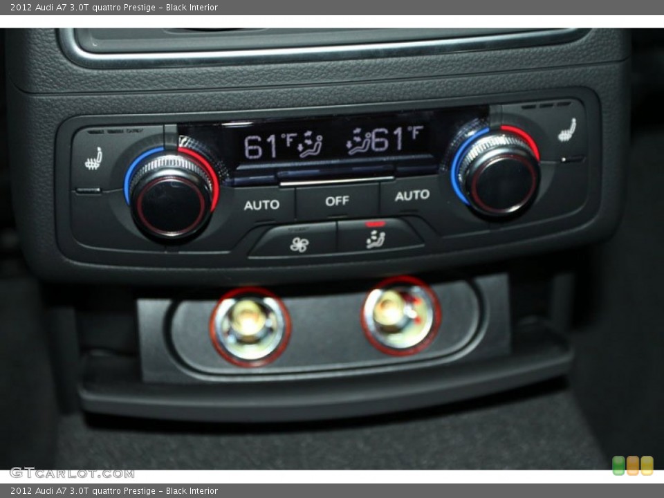 Black Interior Controls for the 2012 Audi A7 3.0T quattro Prestige #65624439