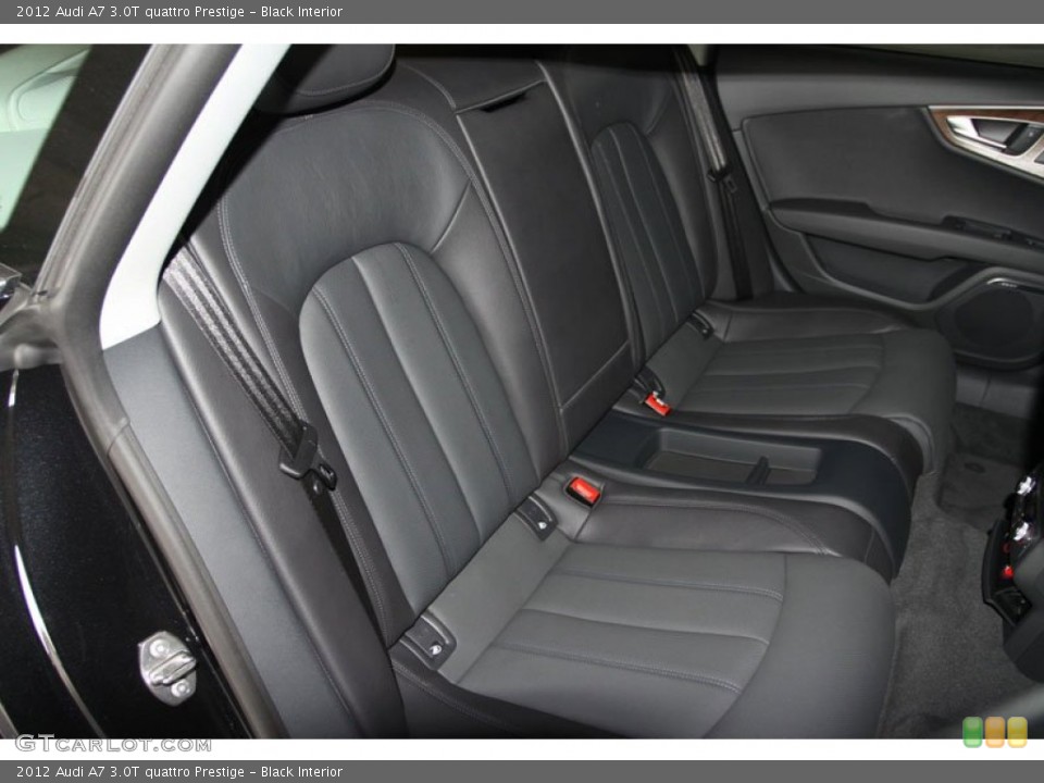 Black Interior Rear Seat for the 2012 Audi A7 3.0T quattro Prestige #65624532