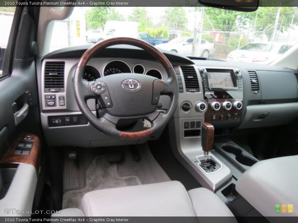 Graphite Gray Interior Photo for the 2010 Toyota Tundra Platinum CrewMax 4x4 #65624808