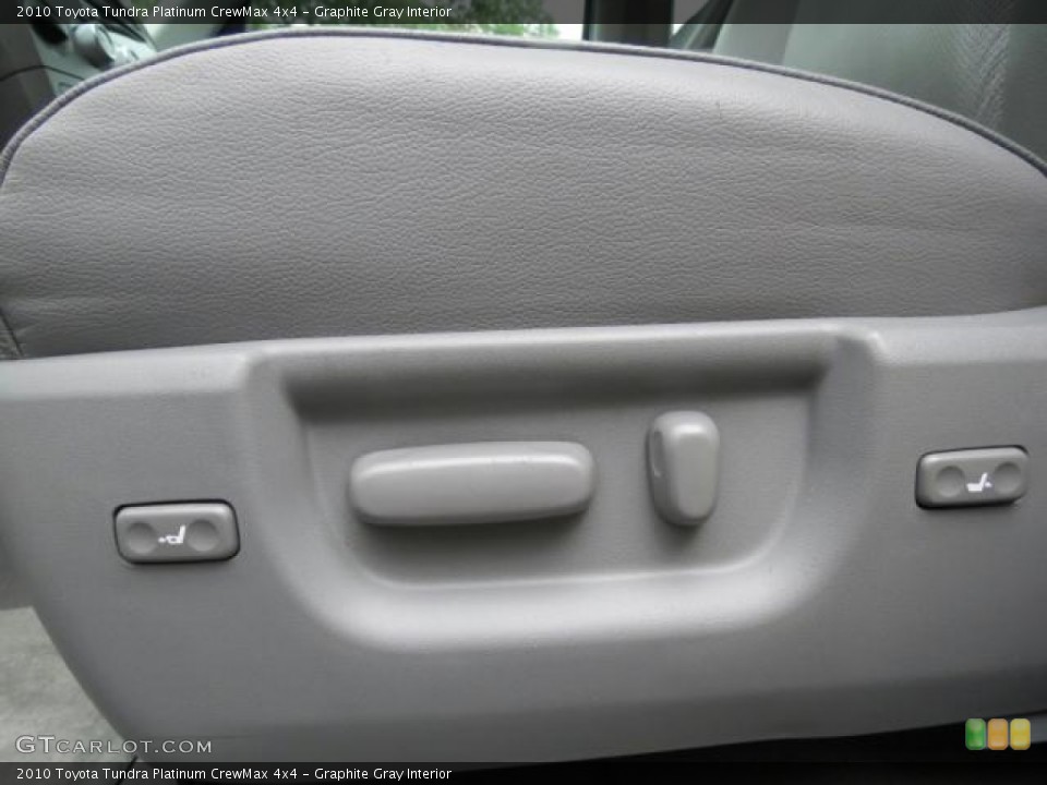 Graphite Gray Interior Front Seat for the 2010 Toyota Tundra Platinum CrewMax 4x4 #65624844