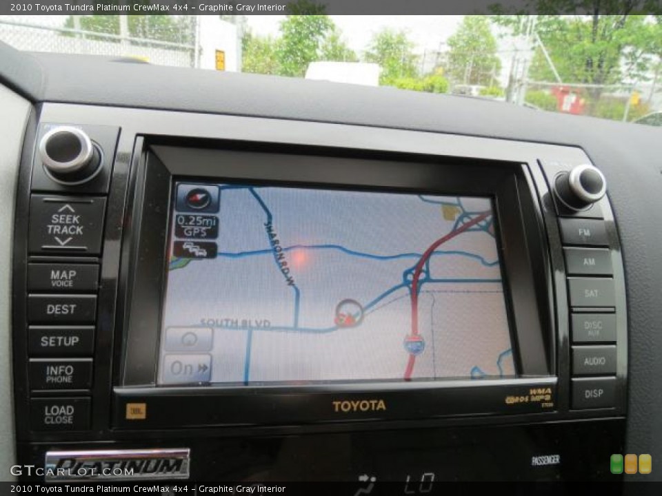 Graphite Gray Interior Navigation for the 2010 Toyota Tundra Platinum CrewMax 4x4 #65624955