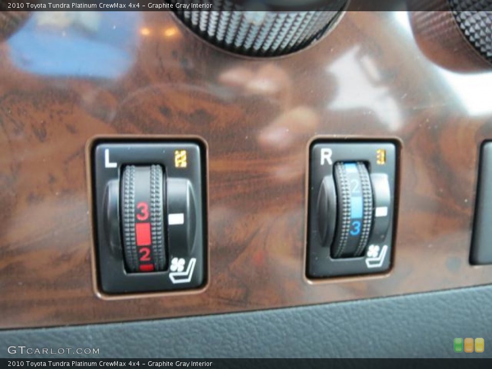 Graphite Gray Interior Controls for the 2010 Toyota Tundra Platinum CrewMax 4x4 #65624970
