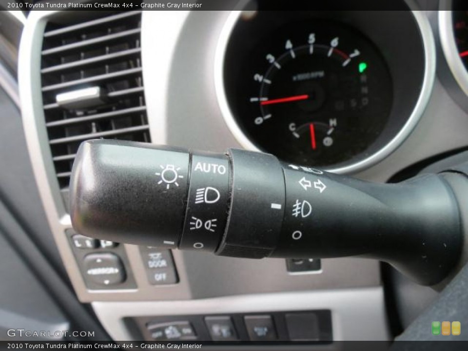 Graphite Gray Interior Controls for the 2010 Toyota Tundra Platinum CrewMax 4x4 #65625029