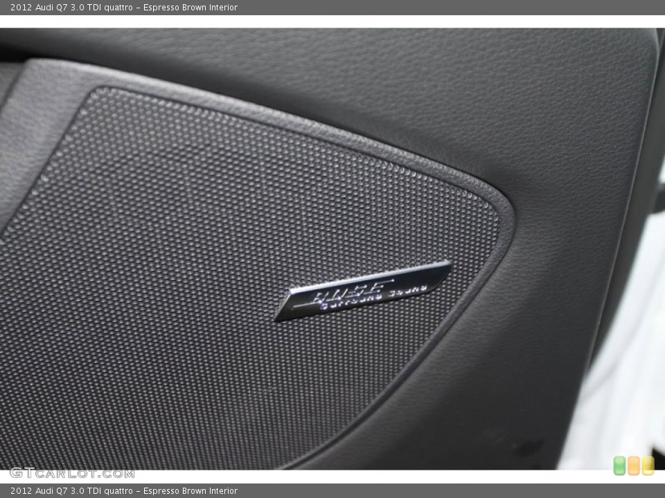 Espresso Brown Interior Audio System for the 2012 Audi Q7 3.0 TDI quattro #65625075